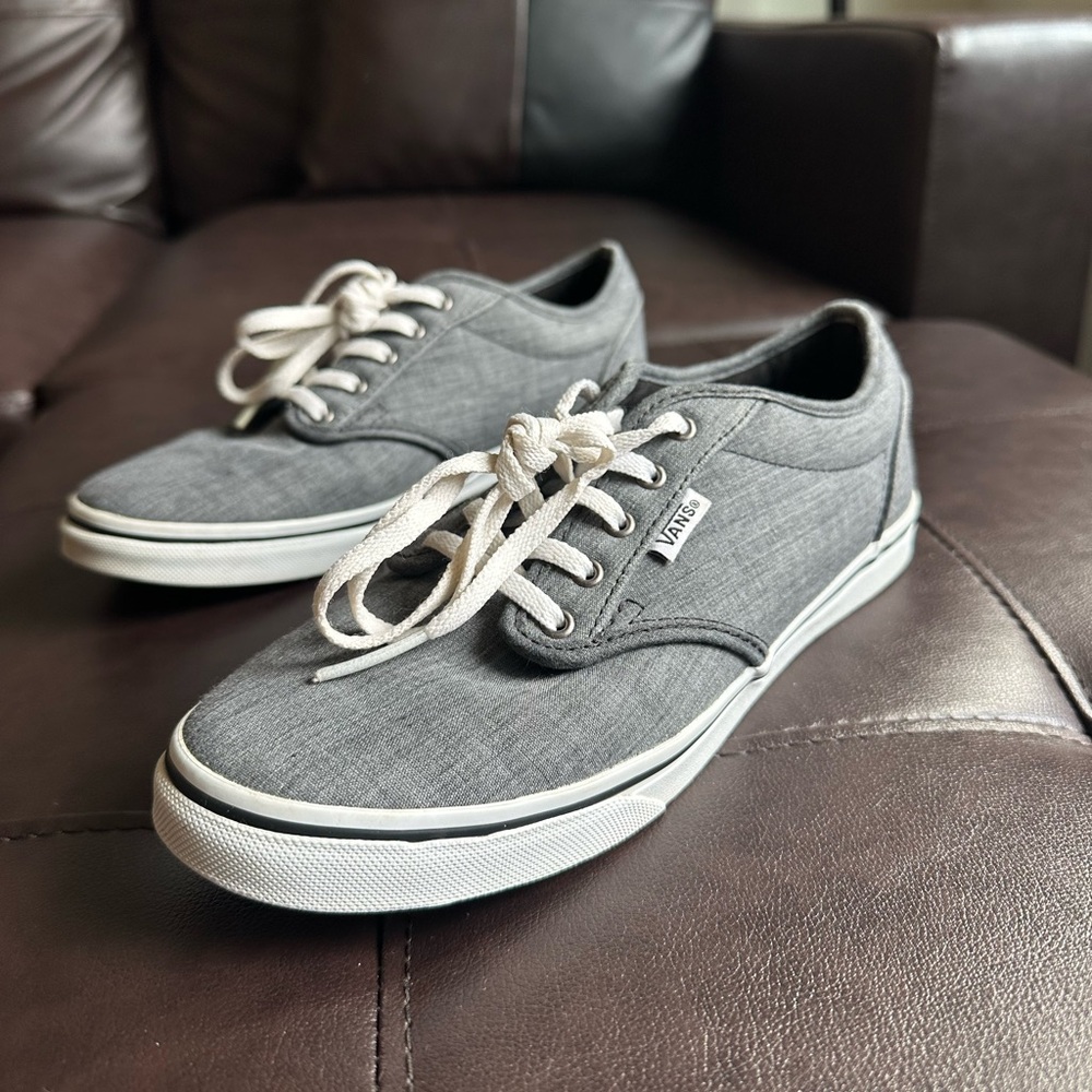 Gray Vans Skate Sneaker Shoes - Women’s 7.5